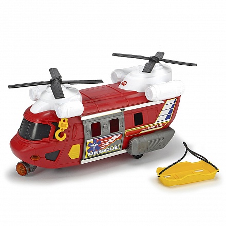 Спасательный двухвинтовой вертолет со светом и звуком, 30 см. 